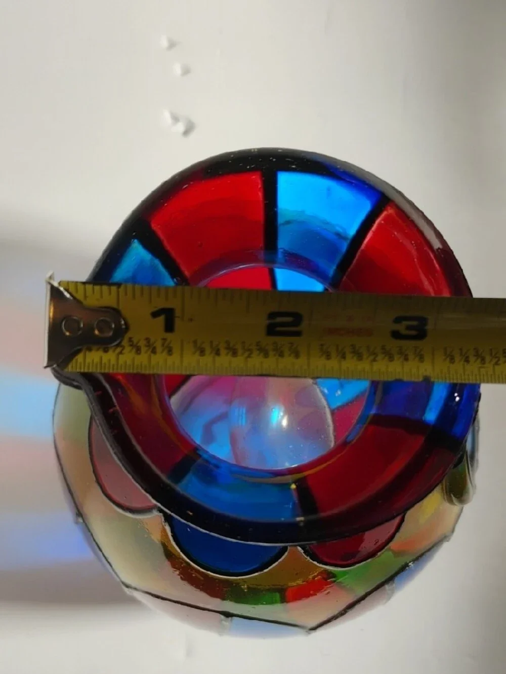 Vidrio Stained-Glass Style Multicolor Decorative Wine Chiller